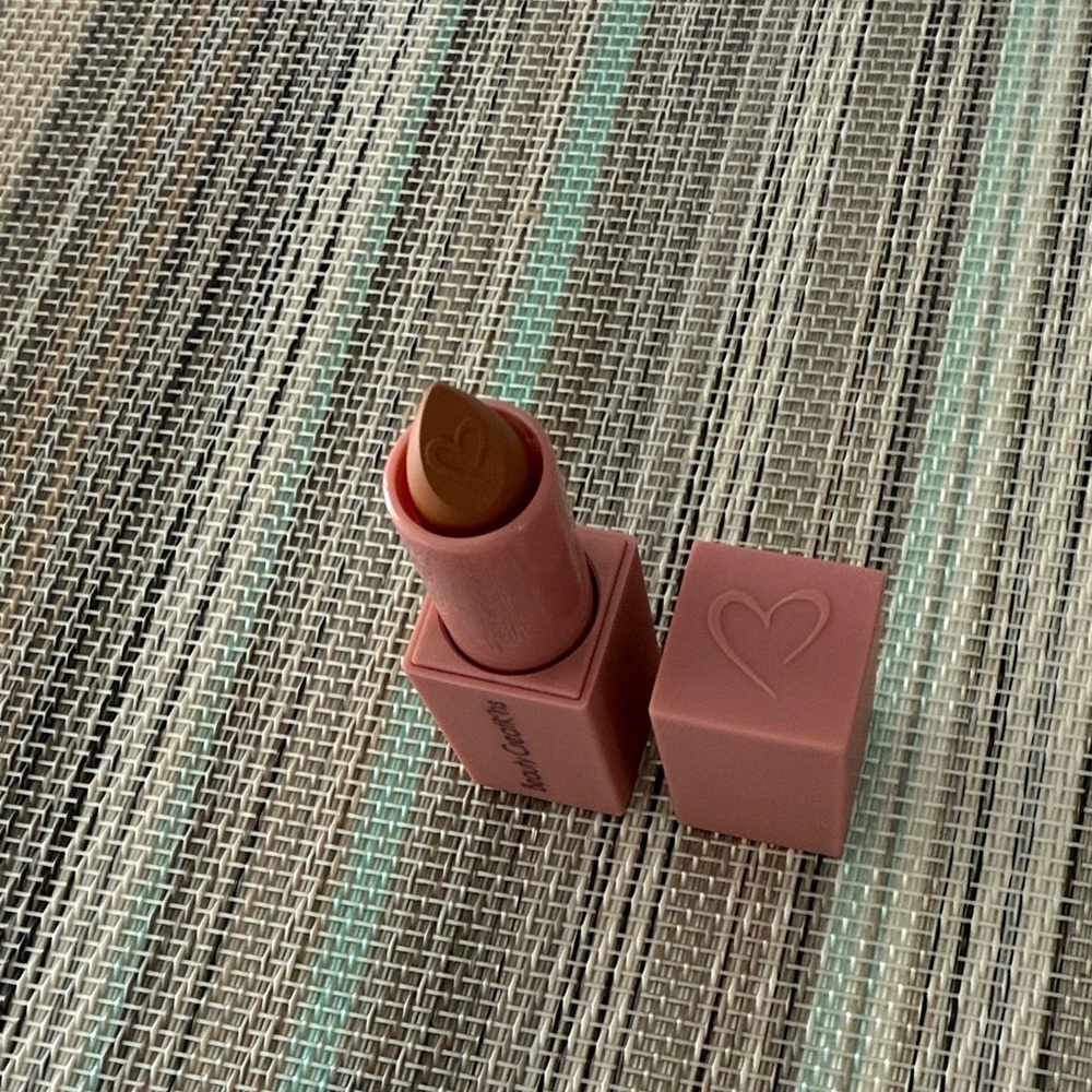 Heart-Embossed Brown Lipstick
